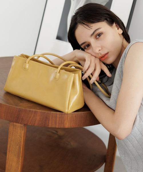 LAKOLE（ラコレ）の「ロングハンドルトートBAG / 969651（トートバッグ・レディース・ブラック/アイボリー/イエロー・FREE）」の9枚目の写真