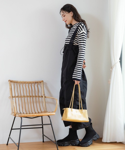 LAKOLE（ラコレ）の「ロングハンドルトートBAG / 969651（トートバッグ・レディース・ブラック/アイボリー/イエロー・FREE）」の7枚目の写真