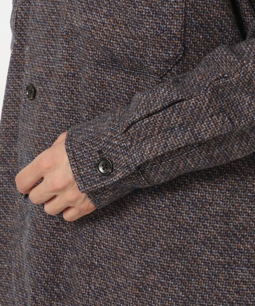 417 EDIFICE（フォーワンセブンエディフィス）の「**メランジフランネルシャツ（シャツ/ブラウス・メンズ・ブルー系その他/ベージュ・LARGE/MEDIUM）」の14枚目の写真