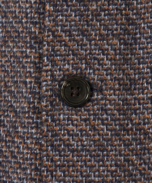 417 EDIFICE（フォーワンセブンエディフィス）の「**メランジフランネルシャツ（シャツ/ブラウス・メンズ・ブルー系その他/ベージュ・LARGE/MEDIUM）」の17枚目の写真