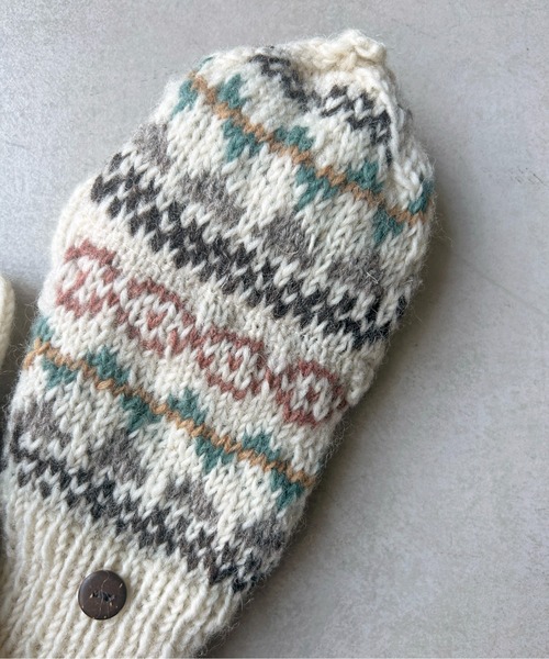 CPCM（シーピーシーエム）の「ハンドニットミトン（手袋・レディース・オフホワイト・FREE）」の8枚目の写真