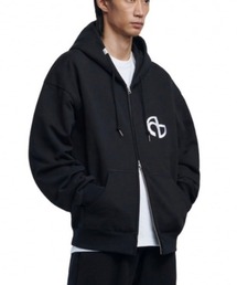 NOMANUAL | 韓国ブランド NOMANUAL ノーマニュアル SYMBOL LOGO HOODED ZIP-UP オーバーサイズ フーディ パーカー ジップアップ ジップパーカー ジップフーディ 羽織(パーカー)