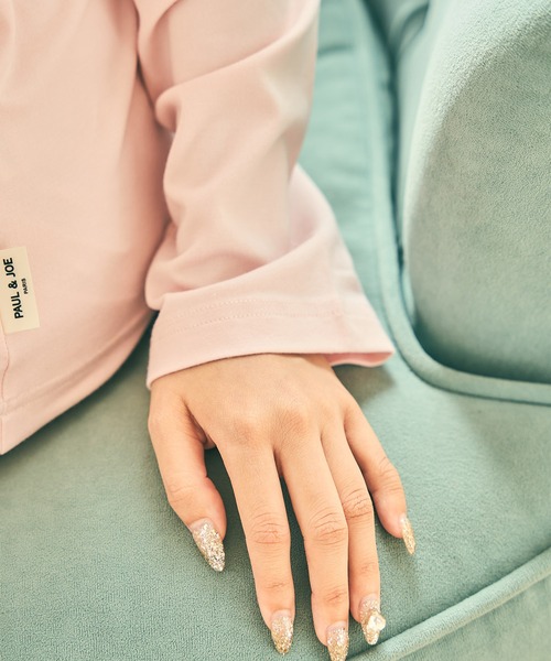 PAUL&JOE（ポールアンドジョー）の「【PAUL&JOE】ヌネット&ロゴプリント　ロングTシャツ（ルームウェア/パジャマ・レディース・ピンク/グレー/ブルー/アイボリー・M/L）」の7枚目の写真