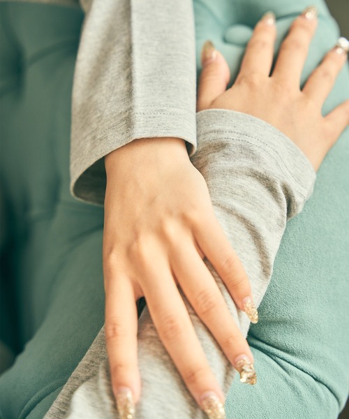 PAUL&JOE（ポールアンドジョー）の「【PAUL&JOE】ヌネット&ロゴプリント　ロングTシャツ（ルームウェア/パジャマ・レディース・ピンク/グレー/ブルー/アイボリー・M/L）」の12枚目の写真