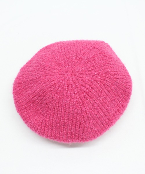 RNA（アールエヌエー）の「E4944 リブニットベレー（ハンチング/ベレー帽・レディース・マルチ/ブラック/ピンク・FREE）」の19枚目の写真