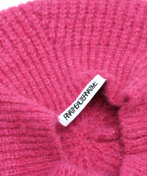 RNA（アールエヌエー）の「E4944 リブニットベレー（ハンチング/ベレー帽・レディース・マルチ/ブラック/ピンク・FREE）」の21枚目の写真