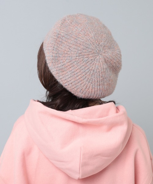 RNA（アールエヌエー）の「E4944 リブニットベレー（ハンチング/ベレー帽・レディース・マルチ/ブラック/ピンク・FREE）」の15枚目の写真