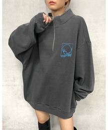 《WEB限定》【TOKYO GIRL】東京ガールハーフジップスウェット