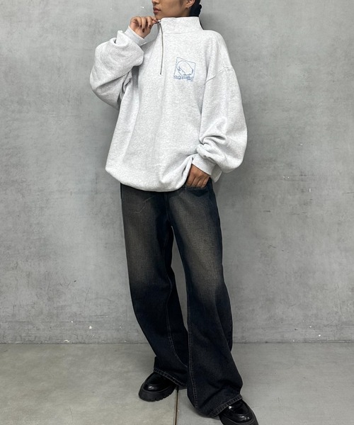 TOKYOGIRL（トーキョーガール）の「《WEB限定》【TOKYO GIRL】東京ガールハーフジップスウェット（スウェット・レディース・アッシュグレー/ブラック/チャコールグレー/グリーン/ダークグレー・FREE）」の16枚目の写真