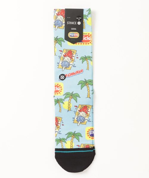 STANCE（スタンス）の「STANCE/スタンス ソックス ICE CREAM ICONS(アイスクリームアイコンズ)コラボモデル POPS CREW A555C23POP（ソックス/靴下・メンズ・ライトブルー・M/L）」の4枚目の写真
