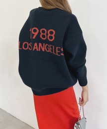 【Los Angeles】ジャガードロゴニット