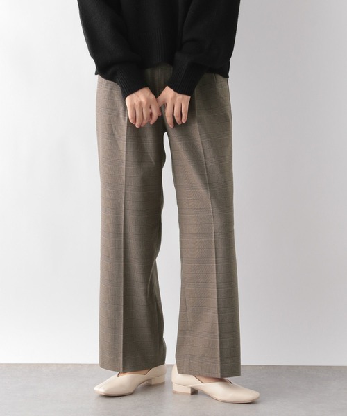 GLOBAL WORK（グローバルワーク）の「あったかウツクシルエットワイド柄パンツ/967825（その他パンツ・レディース・ネイビー/ブラウン/グレー/チャコールグレー・X-SMALL/LARGE/MEDIUM/SMALL）」の18枚目の写真