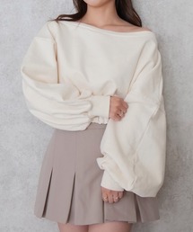 muguet | one shoulder drost sweat(スウェット)