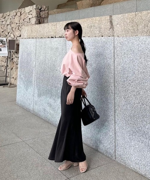トップス andwang AND one shoulder bijou sweat One-Shoulder Ring Top | White House Black Market