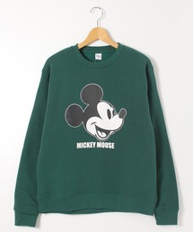 Disney（ディズニー）の「【DISNEY/ディズニー】ミッキーマウス　裏起毛クルーネックトレーナー（スウェット・メンズ）」