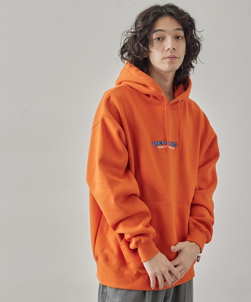 JUNRED（ジュンレッド）の「BEN DAVIS別注 壁壊しロゴパーカー（パーカー・メンズ・ブラック/ライトグレー/オレンジ・L/M/LL）」の8枚目の写真