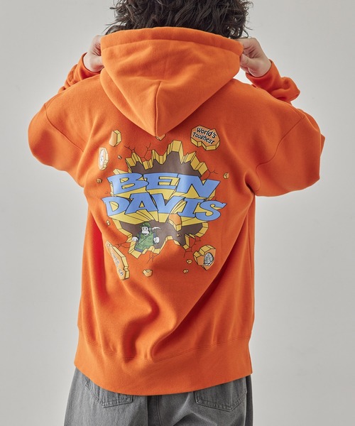 ロゴ フード付きパーカー 赤 ®️AG POUND adidas - アディダス adidas フード付き ジップアップパーカー L