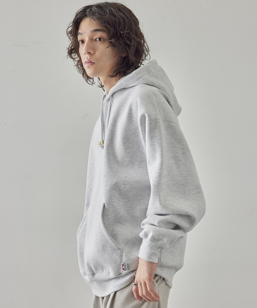 JUNRED（ジュンレッド）の「BEN DAVIS別注 壁壊しロゴパーカー（パーカー・メンズ・ブラック/ライトグレー/オレンジ・L/M/LL）」の17枚目の写真