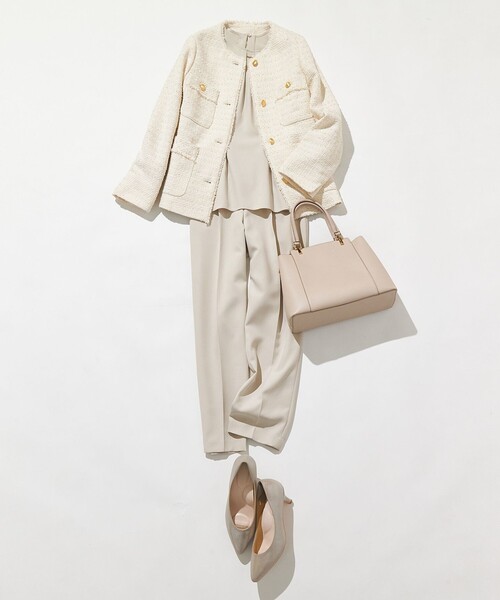 ANY SIS（エニィスィス）の「ツイードノーカラーミドル