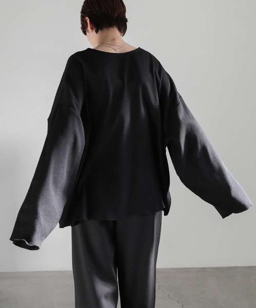 キーネックワッフルトップス（Tシャツ/カットソー）｜select MOCA