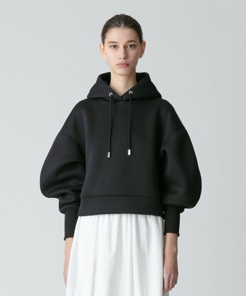 ダンボールフーディーパーカー　ブラック allureville（アルアバイル）の「ダンボールフーディーパーカー