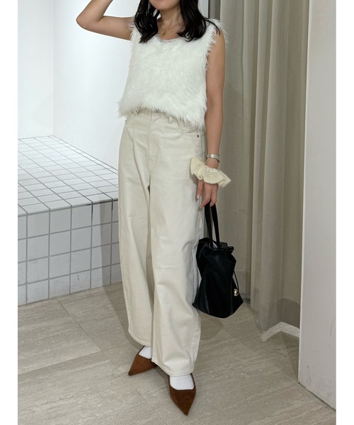 FREE'S MART（フリーズマート）の「コーデュロイエッグパンツ（その他パンツ・レディース・オフホワイト/ベージュ/ブラック/ネイビー/ダークブラウン・マルチサイズ）」の18枚目の写真