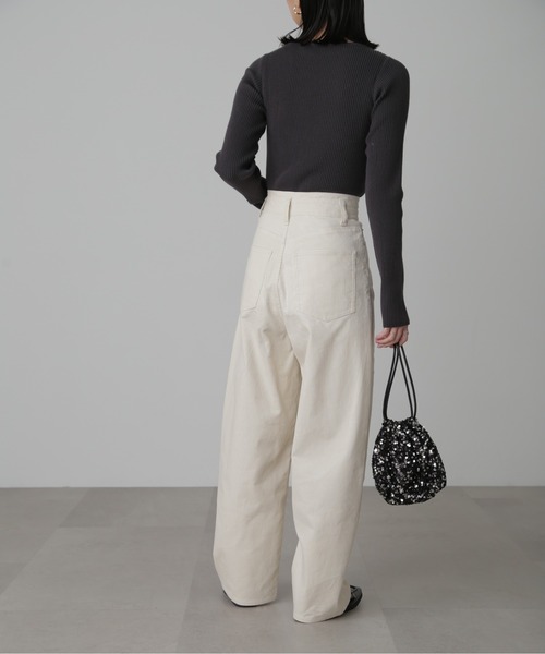 FREE'S MART（フリーズマート）の「コーデュロイエッグパンツ（その他パンツ・レディース・オフホワイト/ベージュ/ブラック/ネイビー/ダークブラウン・マルチサイズ）」の19枚目の写真