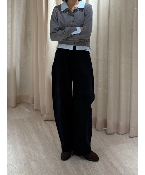 FREE'S MART（フリーズマート）の「コーデュロイエッグパンツ（その他パンツ・レディース・オフホワイト/ベージュ/ブラック/ネイビー/ダークブラウン・マルチサイズ）」の17枚目の写真