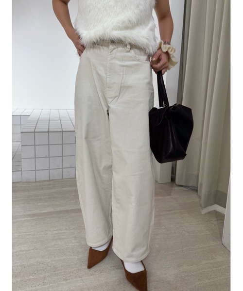 FREE'S MART（フリーズマート）の「コーデュロイエッグパンツ（その他パンツ・レディース・オフホワイト/ベージュ/ブラック/ネイビー/ダークブラウン・マルチサイズ）」の14枚目の写真