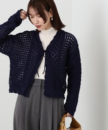 N.（N. Natural Beauty Basic） | ◆柄編みニットカーディガン(カーディガン/ボレロ)