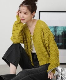 N.(N. Natural Beauty Basic) | ◆柄編みニットカーディガン(カーディガン/ボレロ)