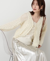 N.（N. Natural Beauty Basic） | ◆柄編みニットカーディガン(カーディガン/ボレロ)