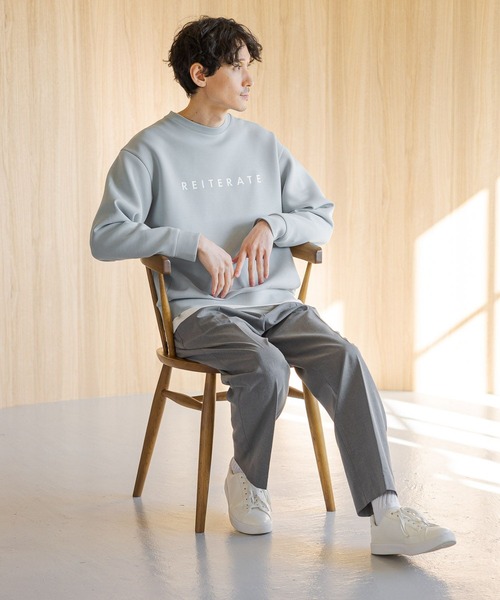 GLOBAL WORK(グローバルワーク)の「アーバンクリーンワイドパンツ/975704(スラックス・メンズ・グレー/ネイビー系6/ブラック・LARGE/X-LARGE/MEDIUM/SMALL)」の5枚目の写真