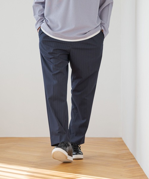 GLOBAL WORK(グローバルワーク)の「アーバンクリーンワイドパンツ/975704(スラックス・メンズ・グレー/ネイビー系6/ブラック・LARGE/X-LARGE/MEDIUM/SMALL)」の10枚目の写真