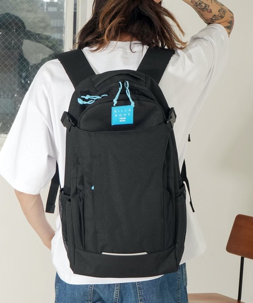 BILLABONG(ビラボン)の「BILLABONG メンズ HELIN BACK PACK バックパック 【2024年春夏モデル】/ビラボン大容量ノートパソコン収納可能アクティブポケット付きバックパック(バックパック/リュック・メンズ・ブラック/オレンジ/ブルー/ホワイト×ブラック・FREE)」の3枚目の写真
