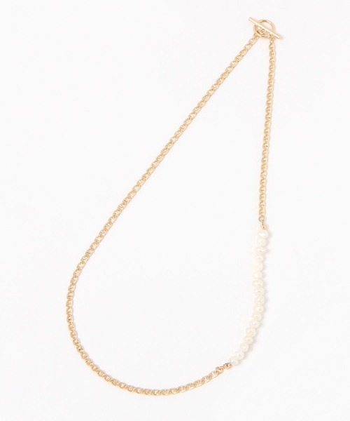 BAYFLOW(ベイフロー)の「淡水3WAYネックレス(ネックレス・レディース・イエロー・FREE)」の2枚目の写真