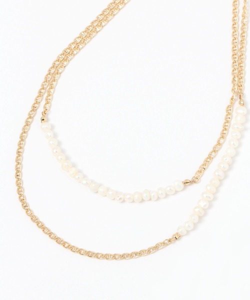 BAYFLOW(ベイフロー)の「淡水3WAYネックレス(ネックレス・レディース・イエロー・FREE)」の4枚目の写真