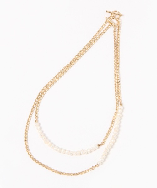 BAYFLOW(ベイフロー)の「淡水3WAYネックレス(ネックレス・レディース・イエロー・FREE)」の6枚目の写真