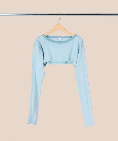 MILLER(ミラー)の「【 Robert P. Miller / ロバート・ピー・ミラー 】 パネルリブ クロップド ロングスリーブ カットソー DRE RM241-2147(Tシャツ/カットソー・レディース・ブラック/ブラウン/グリーン/ブラウン系その他/ライトブルー/ダークブラウン・FREE)」の6枚目の写真