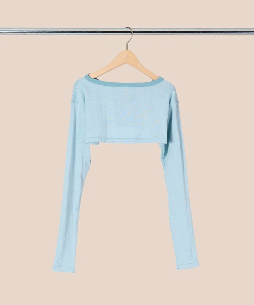 MILLER(ミラー)の「【 Robert P. Miller / ロバート・ピー・ミラー 】 パネルリブ クロップド ロングスリーブ カットソー DRE RM241-2147(Tシャツ/カットソー・レディース・ブラック/ブラウン/グリーン/ブラウン系その他/ライトブルー/ダークブラウン・FREE)」の18枚目の写真