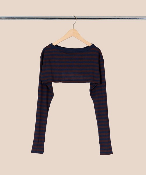 MILLER(ミラー)の「【 Robert P. Miller / ロバート・ピー・ミラー 】 パネルリブ クロップド ロングスリーブ カットソー DRE RM241-2147(Tシャツ/カットソー・レディース・ブラック/ブラウン/グリーン/ブラウン系その他/ライトブルー/ダークブラウン・FREE)」の16枚目の写真