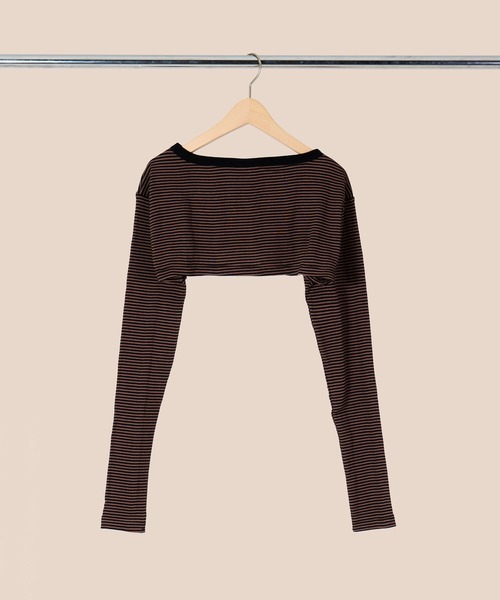 MILLER(ミラー)の「【 Robert P. Miller / ロバート・ピー・ミラー 】 パネルリブ クロップド ロングスリーブ カットソー DRE RM241-2147(Tシャツ/カットソー・レディース・ブラック/ブラウン/グリーン/ブラウン系その他/ライトブルー/ダークブラウン・FREE)」の15枚目の写真