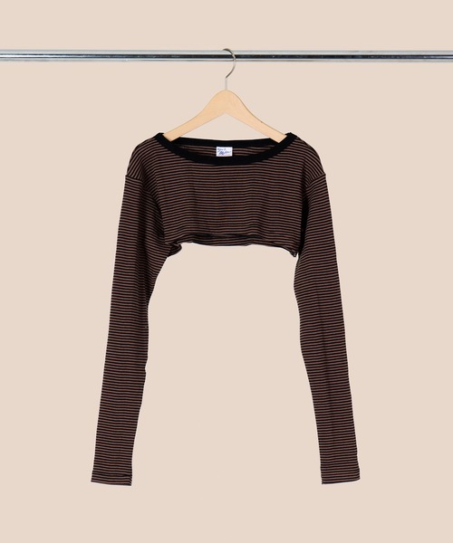 MILLER(ミラー)の「【 Robert P. Miller / ロバート・ピー・ミラー 】 パネルリブ クロップド ロングスリーブ カットソー DRE RM241-2147(Tシャツ/カットソー・レディース・ブラック/ブラウン/グリーン/ブラウン系その他/ライトブルー/ダークブラウン・FREE)」の14枚目の写真