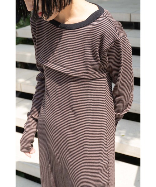 MILLER(ミラー)の「【 Robert P. Miller / ロバート・ピー・ミラー 】 パネルリブ クロップド ロングスリーブ カットソー DRE RM241-2147(Tシャツ/カットソー・レディース・ブラック/ブラウン/グリーン/ブラウン系その他/ライトブルー/ダークブラウン・FREE)」の12枚目の写真