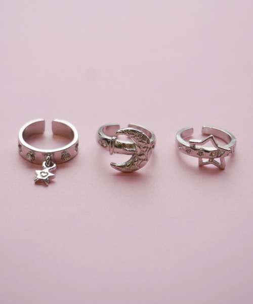 Port(ポート)の「【 3個セット 】 デザイン セット リング / フリーサイズ / 指輪(リング・レディース・シルバー/シルバー系その他/シルバー系その他2/シルバー系その他3/シルバー系その他4/シルバー系その他5/シルバー系その他6/シルバー系その他7/その他8・FREE)」の5枚目の写真