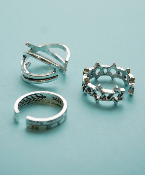 Port(ポート)の「【 3個セット 】 デザイン セット リング / フリーサイズ / 指輪(リング・レディース・シルバー/シルバー系その他/シルバー系その他2/シルバー系その他3/シルバー系その他4/シルバー系その他5/シルバー系その他6/シルバー系その他7/その他8・FREE)」の12枚目の写真