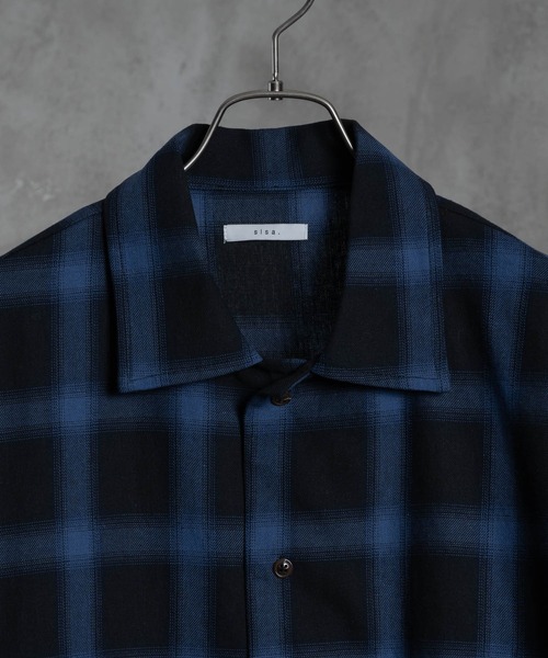 セール】Ombre check shirts/オンブレチェックシャツ（シャツ/ブラウス