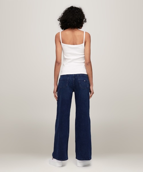 tommy jeans(トミー ジーンズ)の「バッジリブストラップトップ(キャミソール・レディース・ホワイト・X-SMALL/SMALL/MEDIUM)」の3枚目の写真