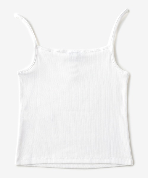 tommy jeans(トミー ジーンズ)の「バッジリブストラップトップ(キャミソール・レディース・ホワイト・X-SMALL/SMALL/MEDIUM)」の6枚目の写真