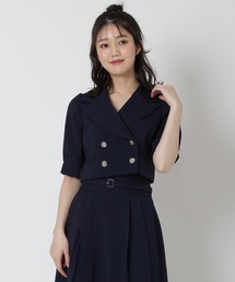 REDYAZEL（レディアゼル）の「【セットアップ着用可能】リネンライクダブルジャケット（テーラードジャケット）」